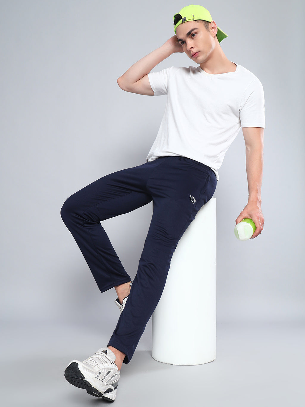 Endeavour Wear Active Mesh Navy Blue Straight Fit Track Pants