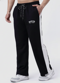 Endeavour Wear Men Black-White Winter Baggy Fit Track Pants