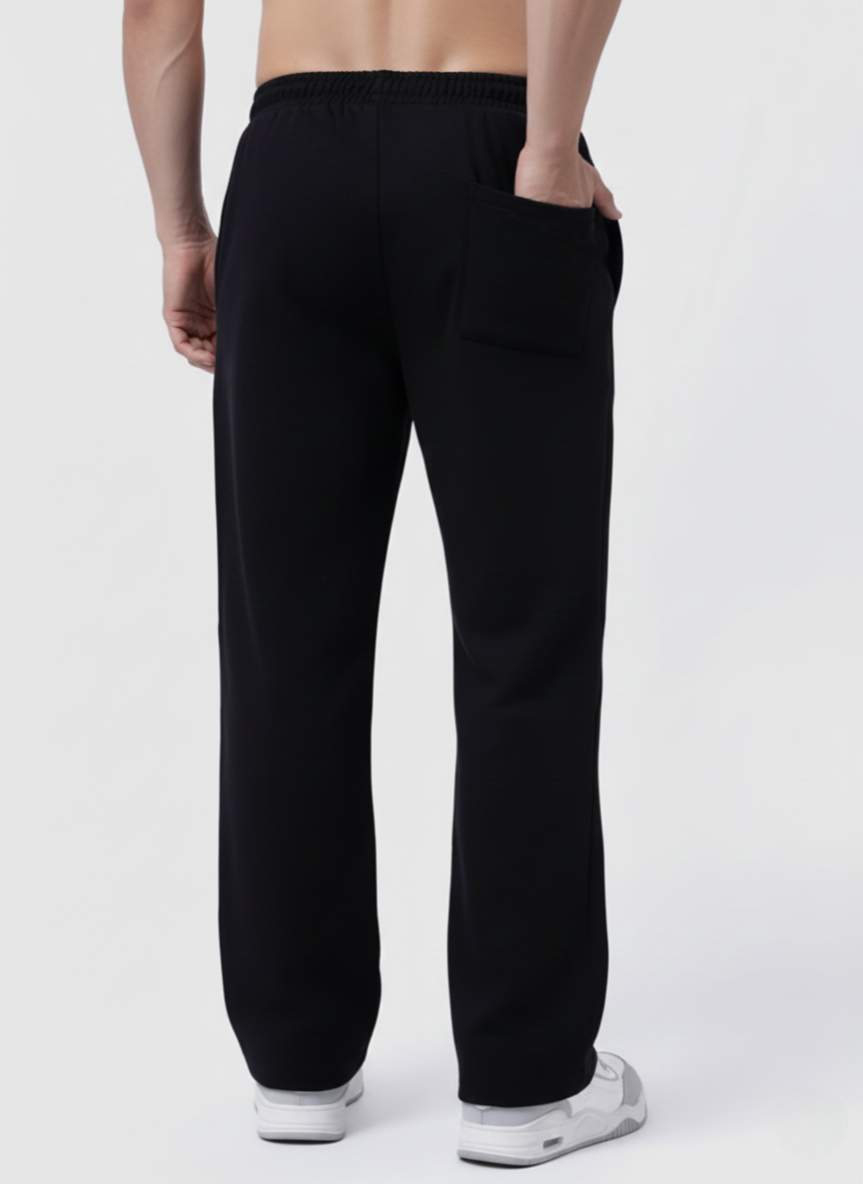 Endeavour Wear Men Black Winter Baggy Fit Track Pants