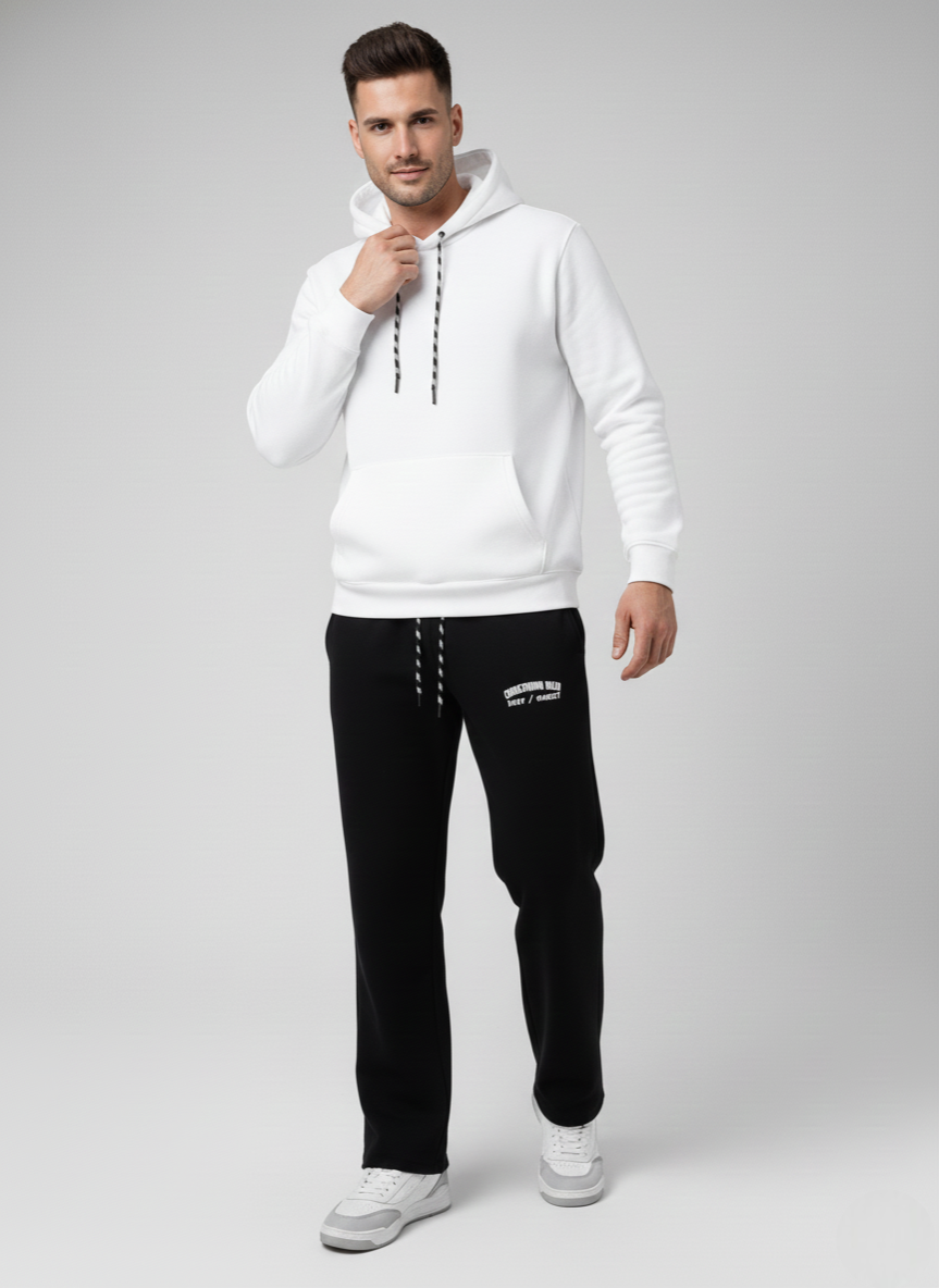 Endeavour Wear Men Black Winter Baggy Fit Track Pants