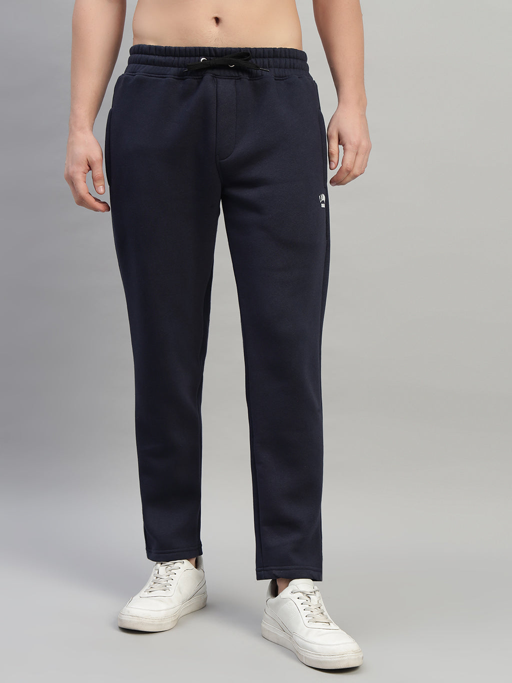 Endeavour Wear Men Winter Fleece Straight Fit Navy Blue Track Pants