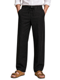 Endeavour Wear Men’s Black Cotton Linen Pants
