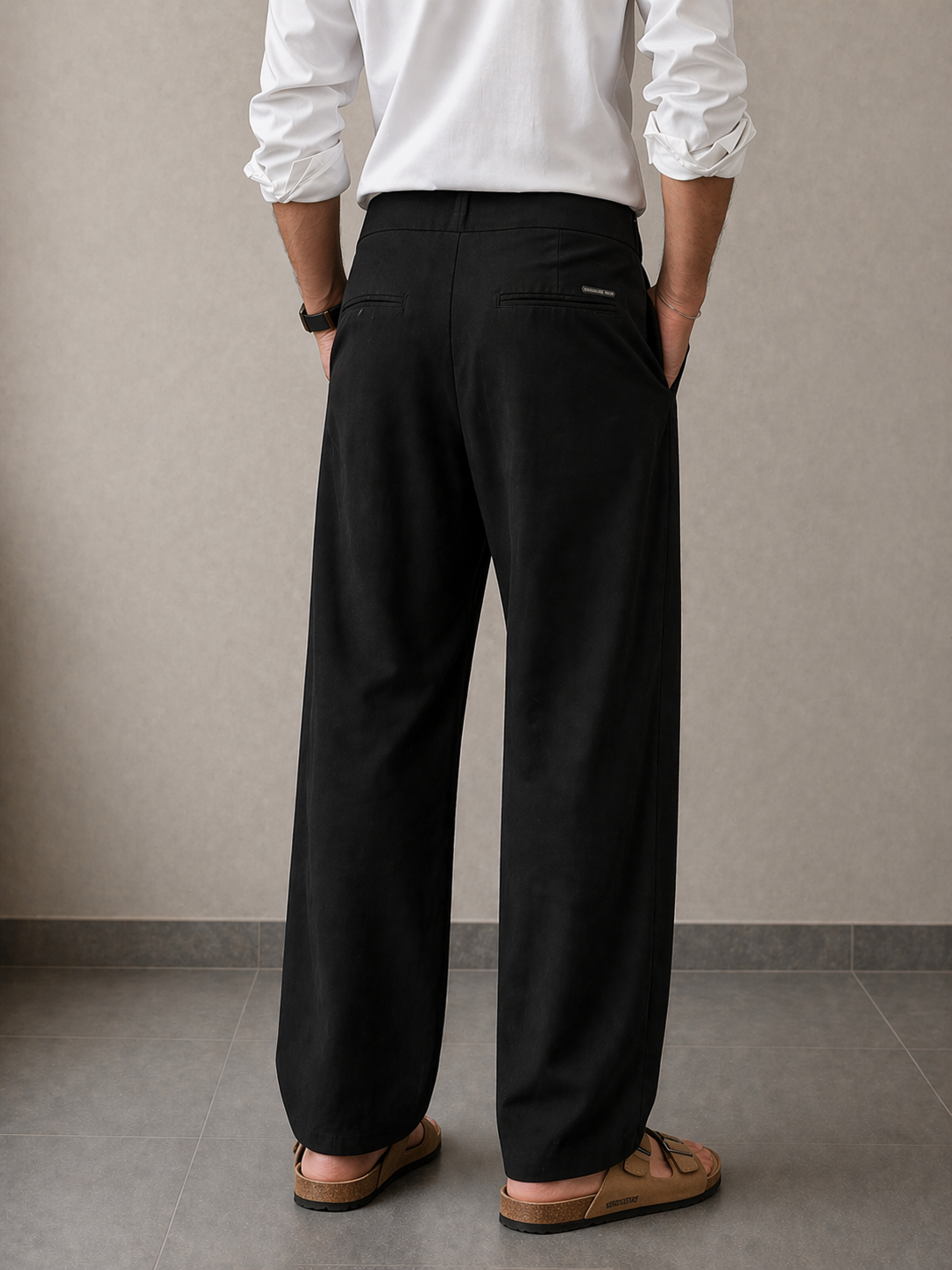 Endeavour Wear Men’s Black Cotton Linen Pants