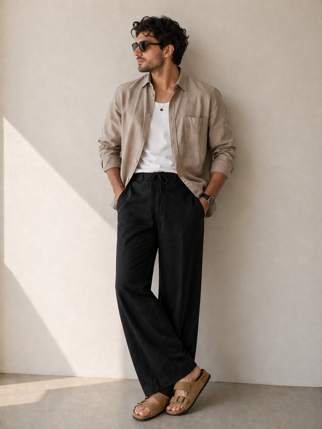 Endeavour Wear Men’s Black Cotton Linen Pants