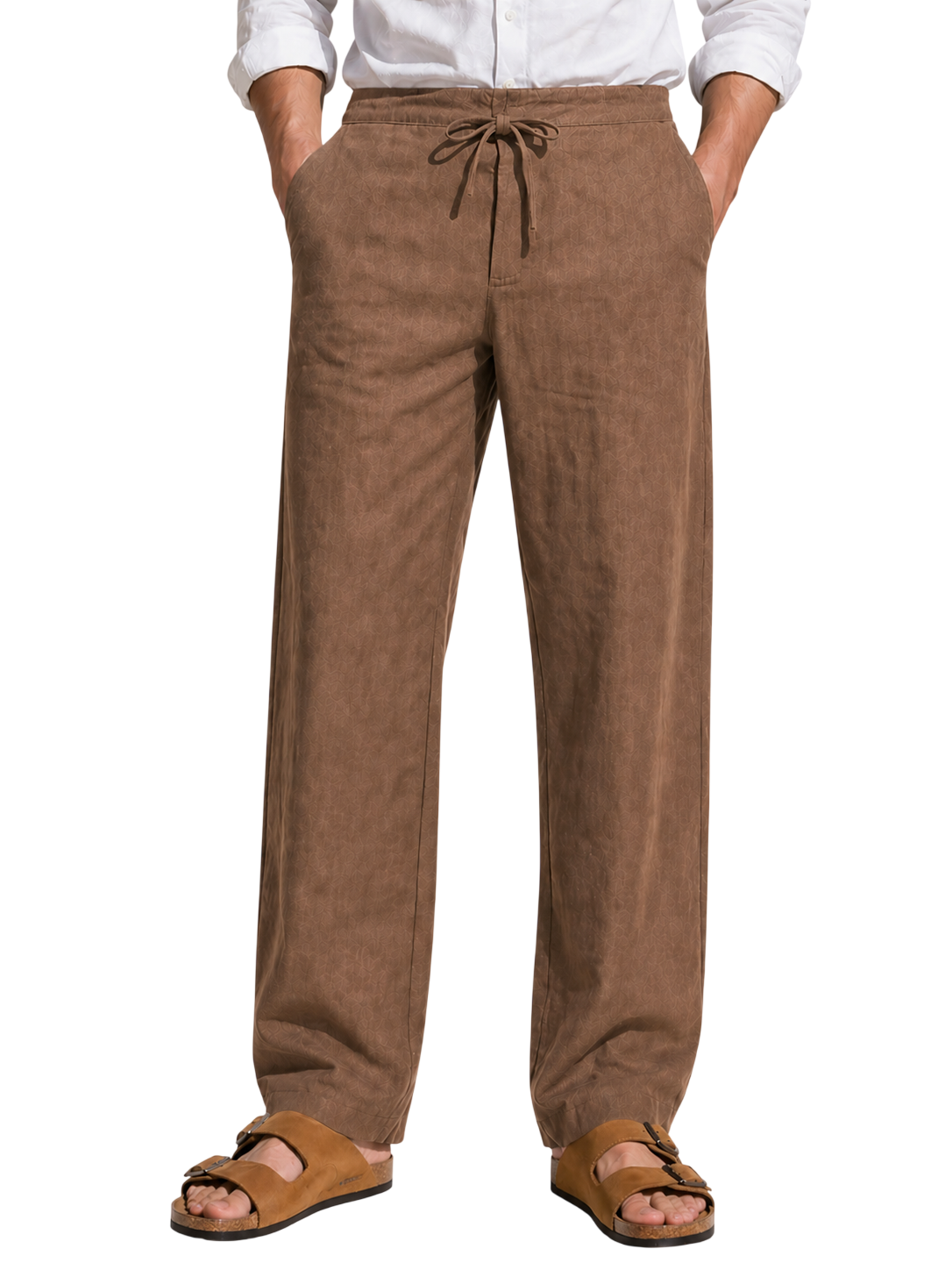 Endeavour Wear Men’s Brown Cotton Linen Pants