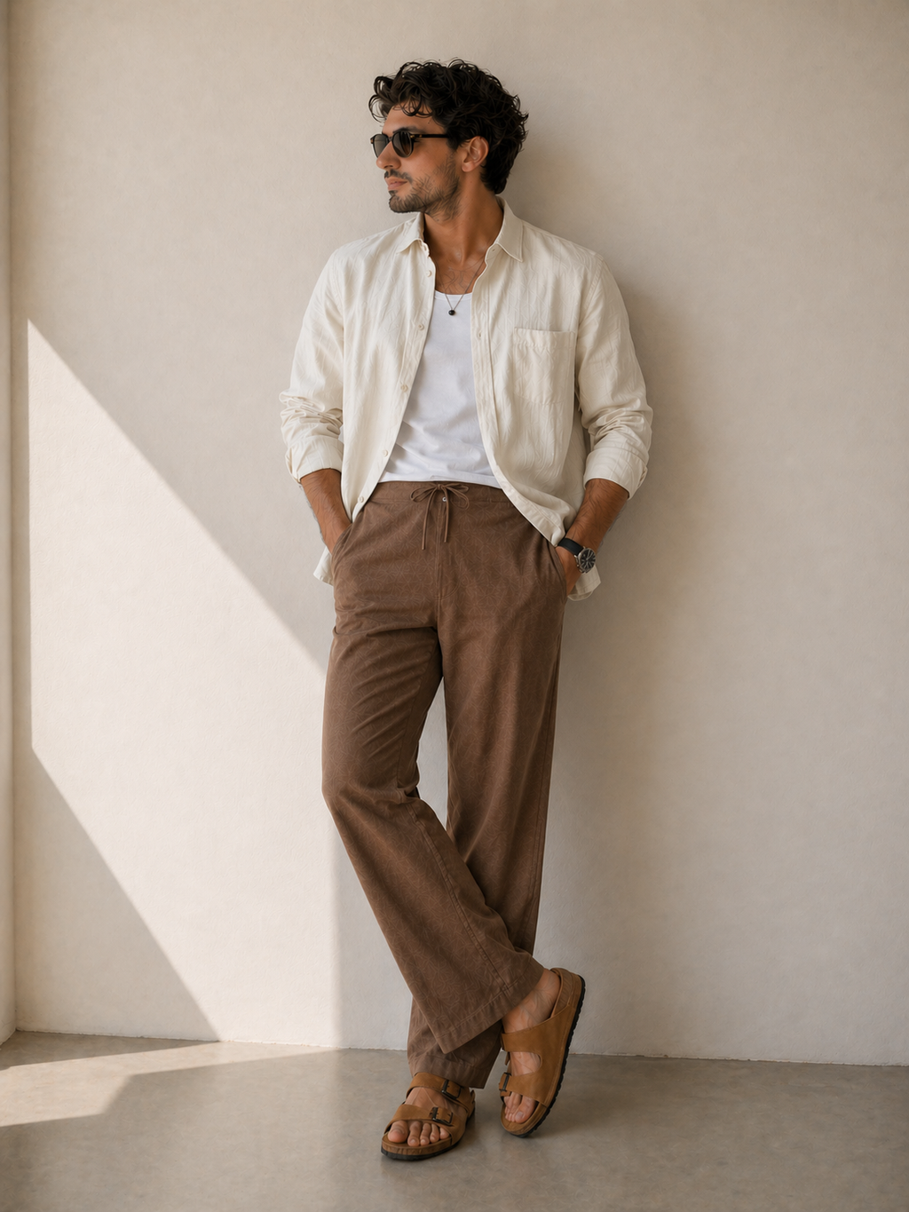 Endeavour Wear Men’s Brown Cotton Linen Pants