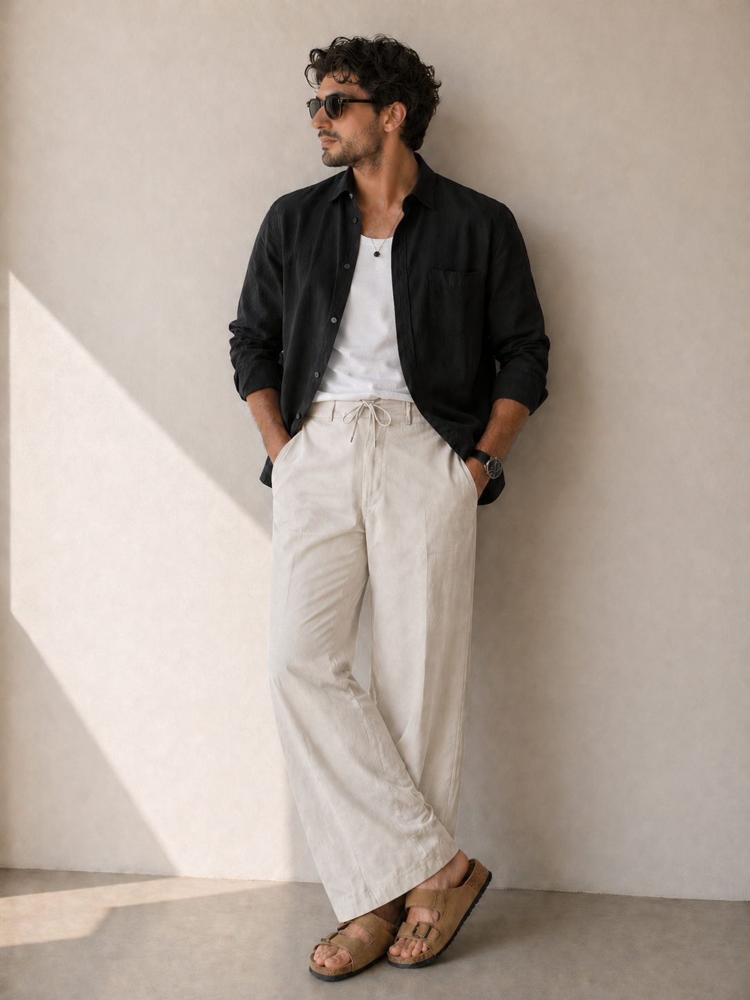 Endeavour Wear Men’s Cream Cotton Linen Pants