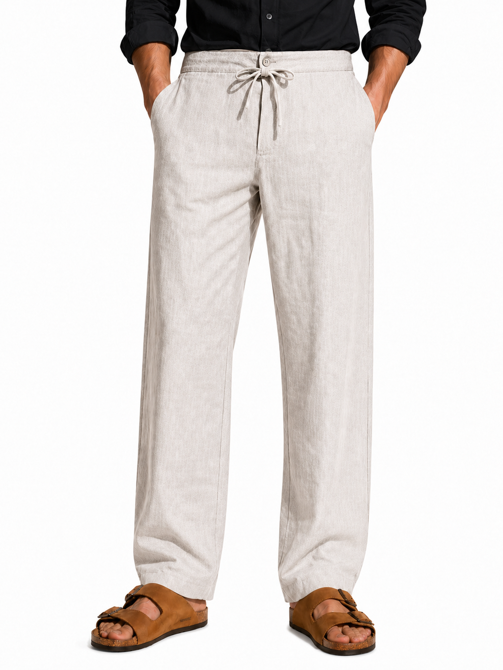 Endeavour Wear Men’s Cream Cotton Linen Pants