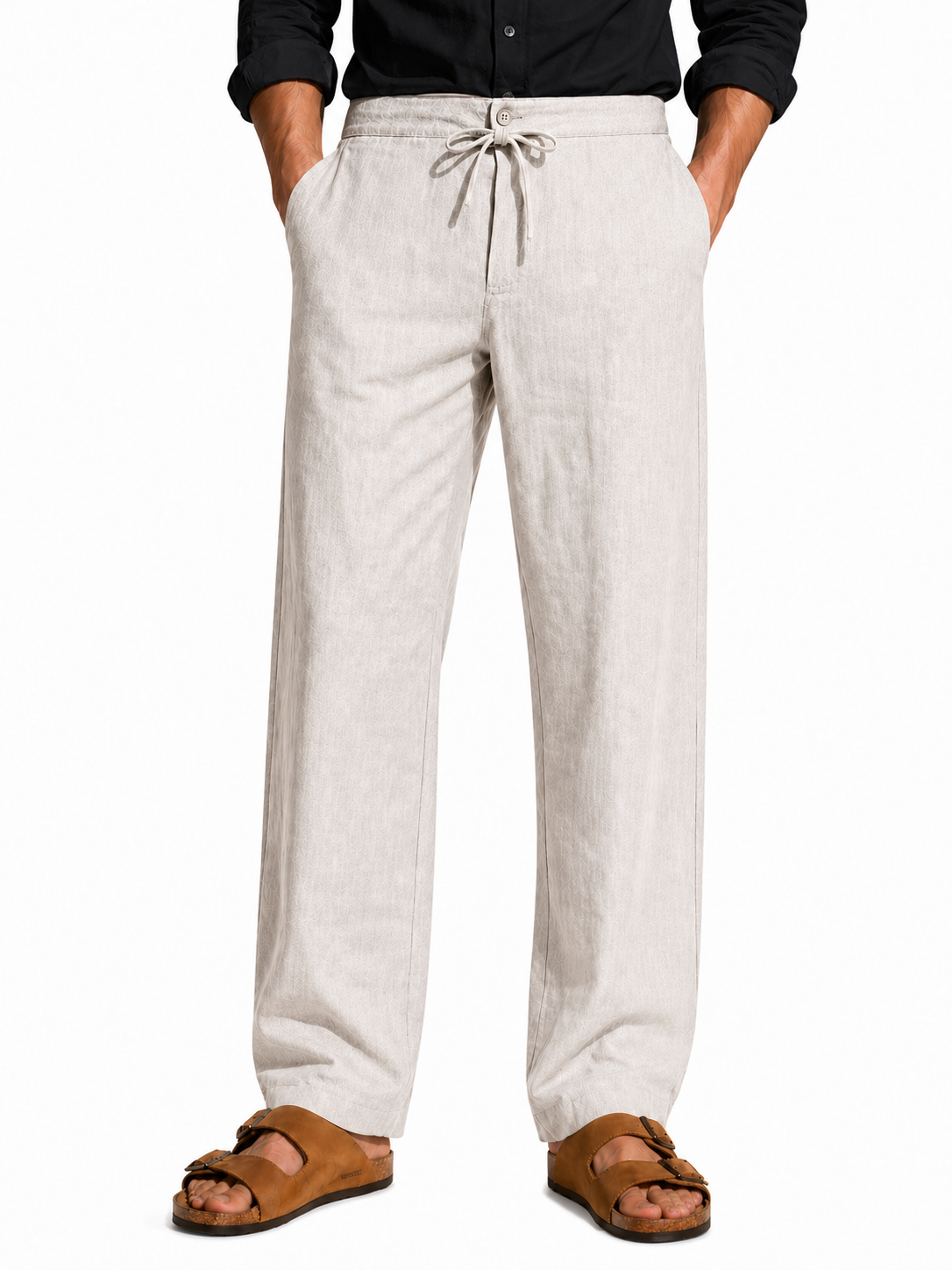 Endeavour Wear Men’s Cream Cotton Linen Pants