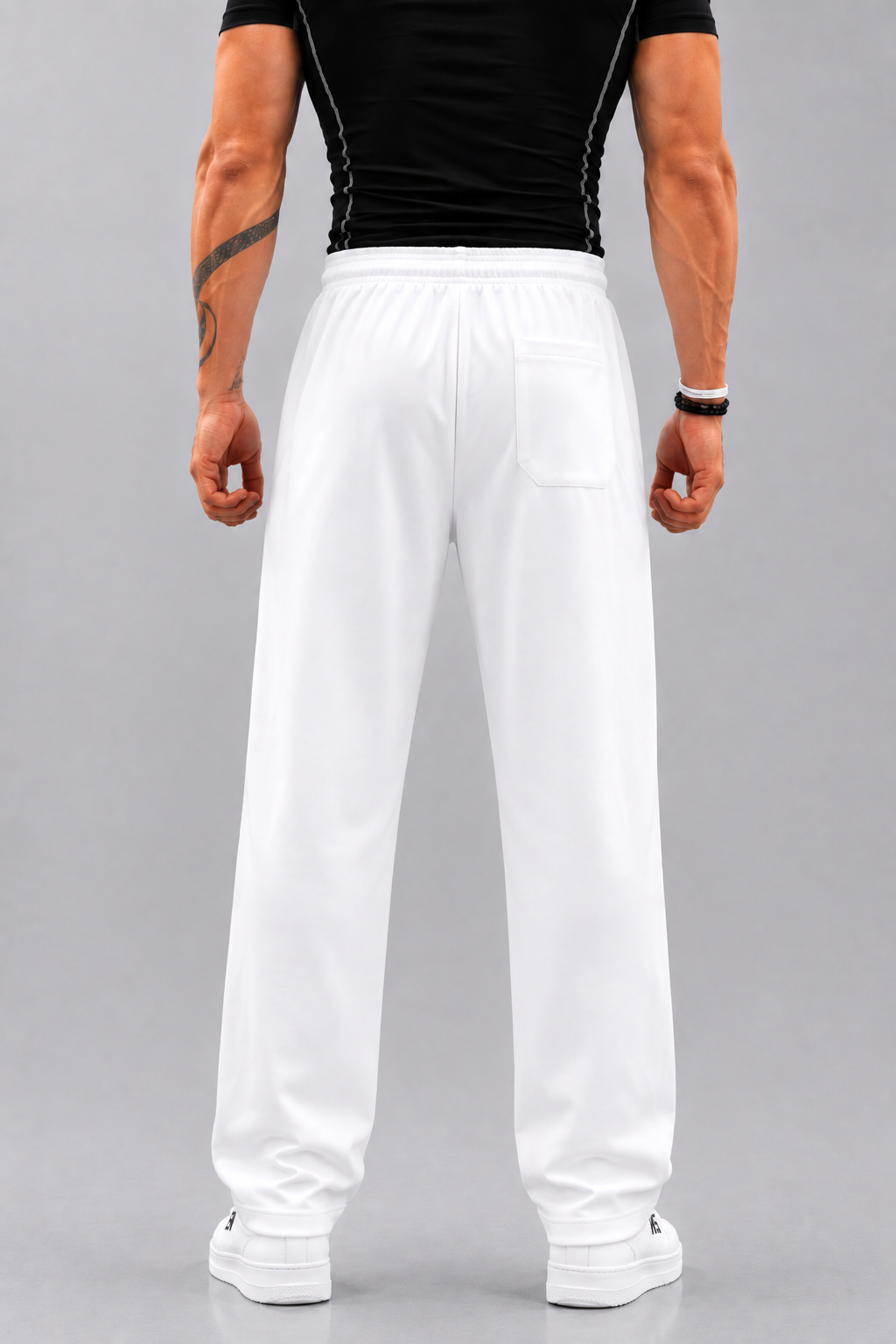 Endeavour Wear Men's Off White Premium Rich Cotton Oversized Baggy Fit Track Pants
