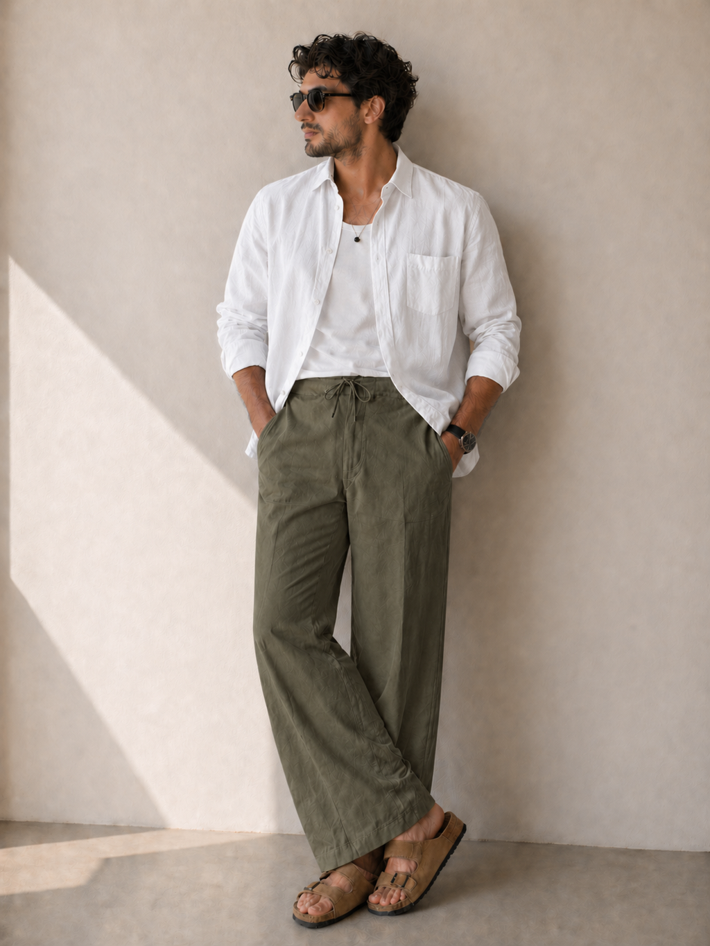 Endeavour Wear Men’s Olive Cotton Linen Pants