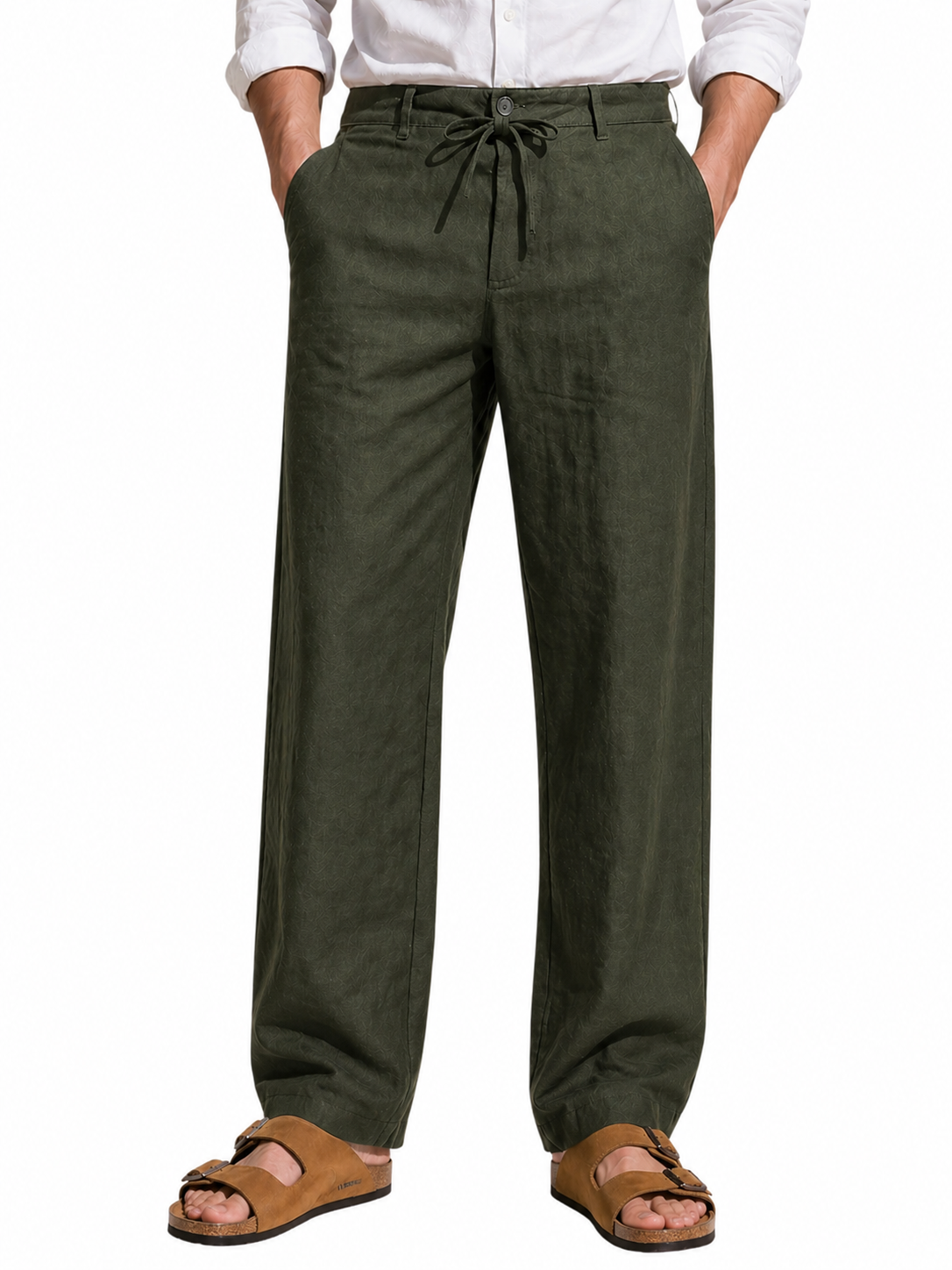 Endeavour Wear Men’s Olive Cotton Linen Pants