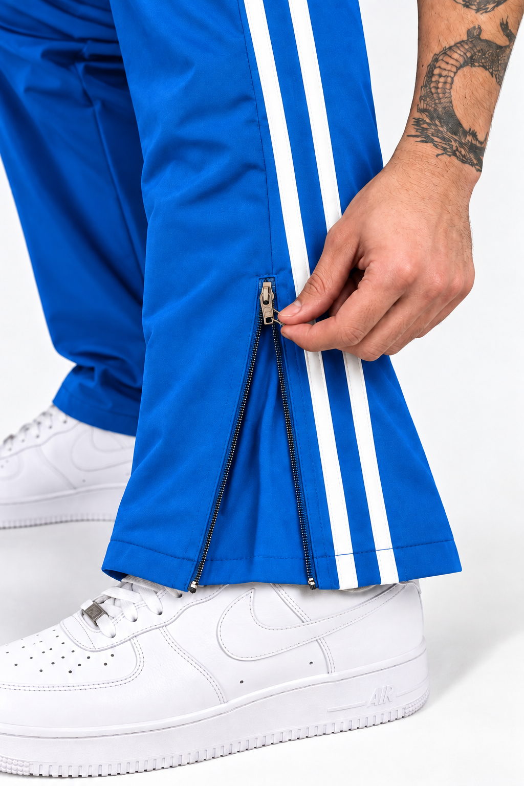 Endeavour Wear Men’s Urban Striped Pattern Track Pants Blue