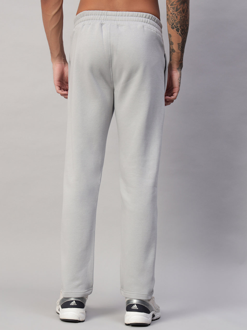 Endeavour Wear Men Winter Fleece Straight Fit Light Grey Track Pants