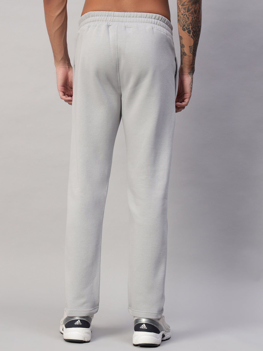 Endeavour Wear Men Winter Fleece Straight Fit Light Grey Track Pants