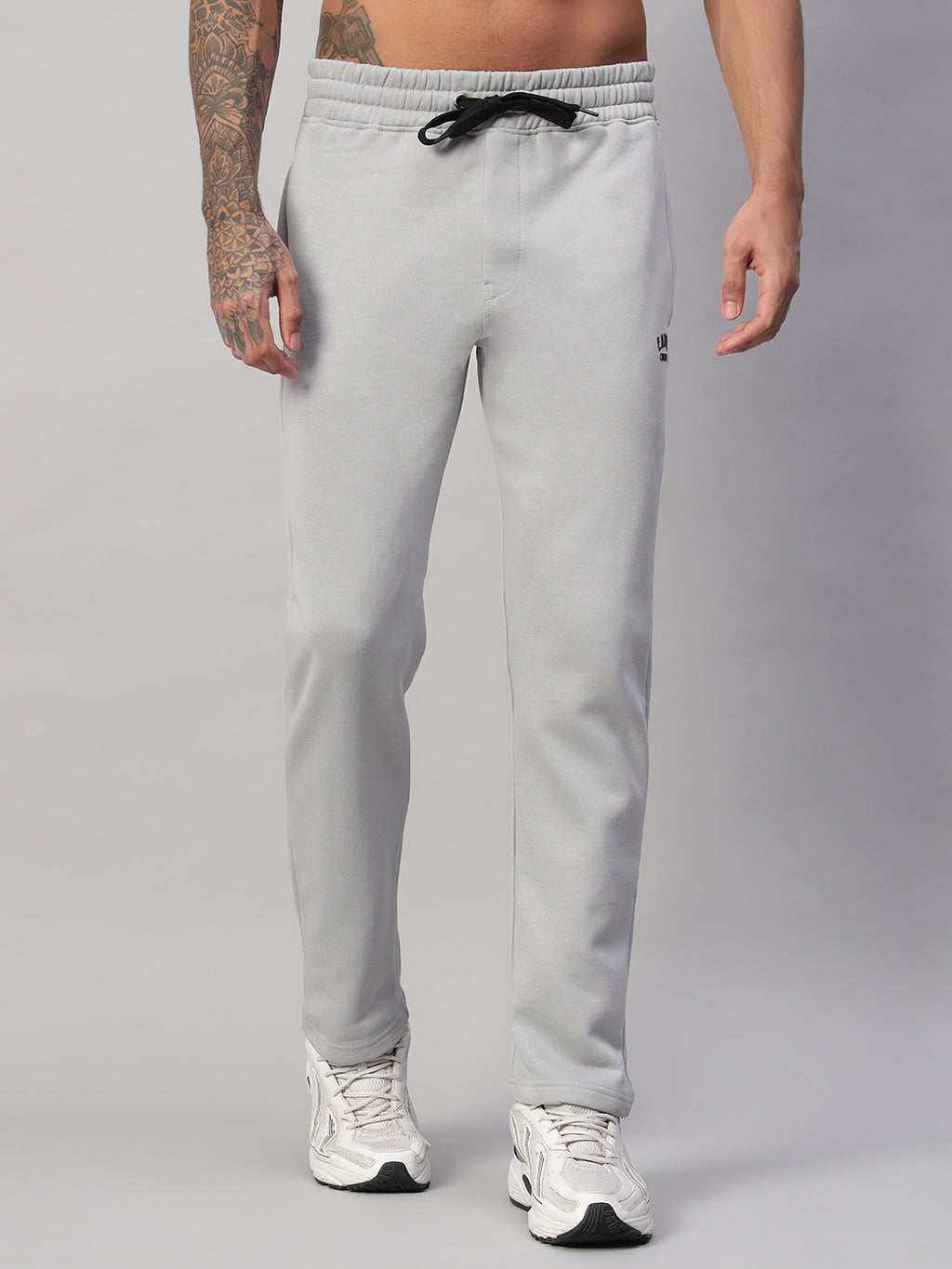 Endeavour Wear Men Winter Fleece Straight Fit Light Grey Track Pants