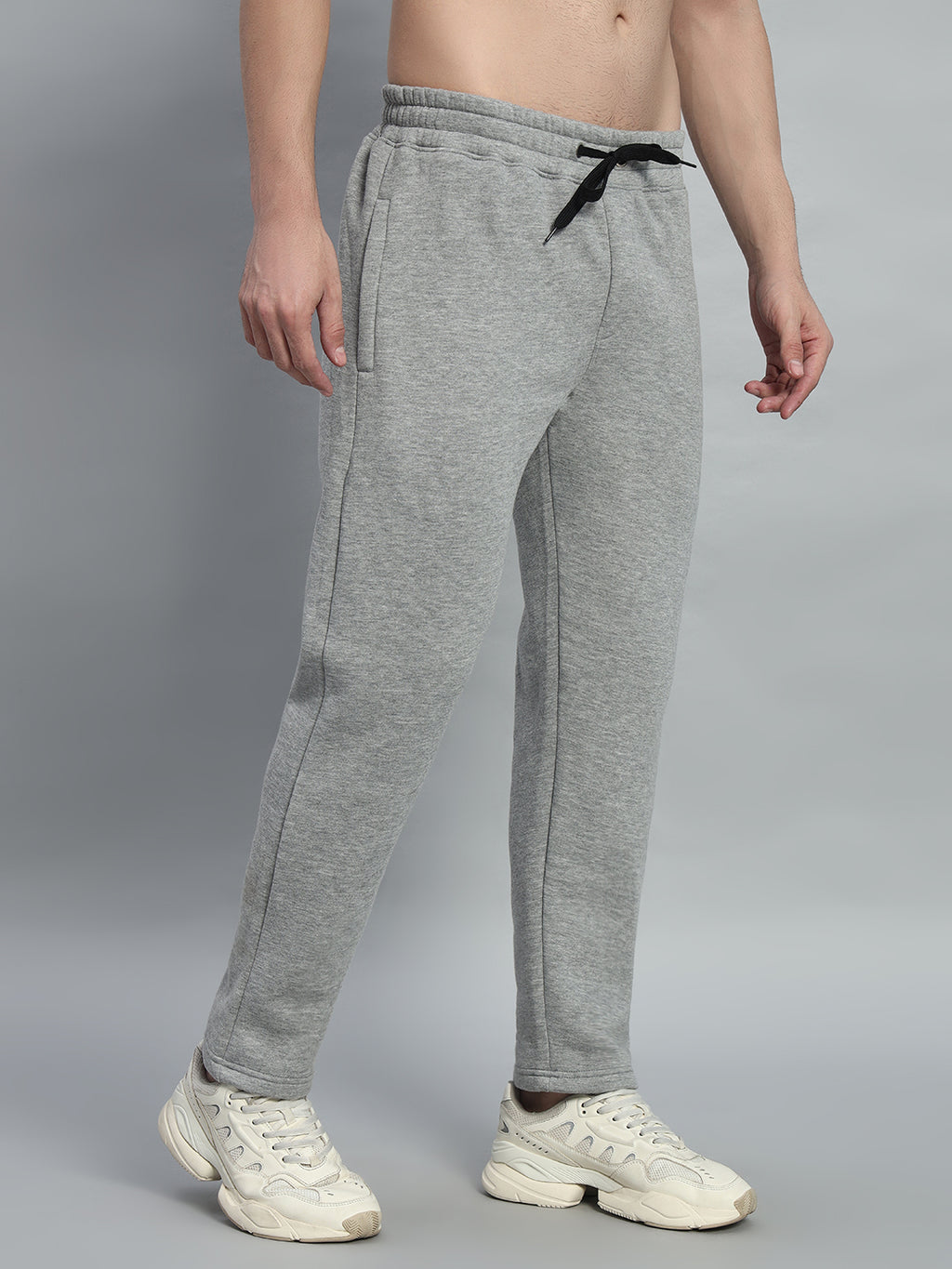 Endeavour Wear Men Winter Fleece Straight Fit Light Mélange Track Pants
