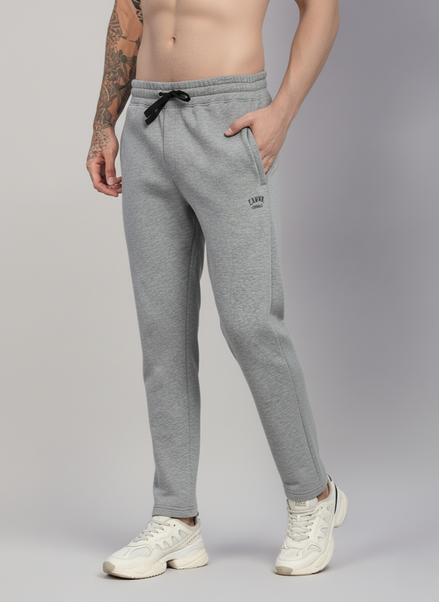 Endeavour Wear Men Winter Fleece Straight Fit Light Mélange Track Pants