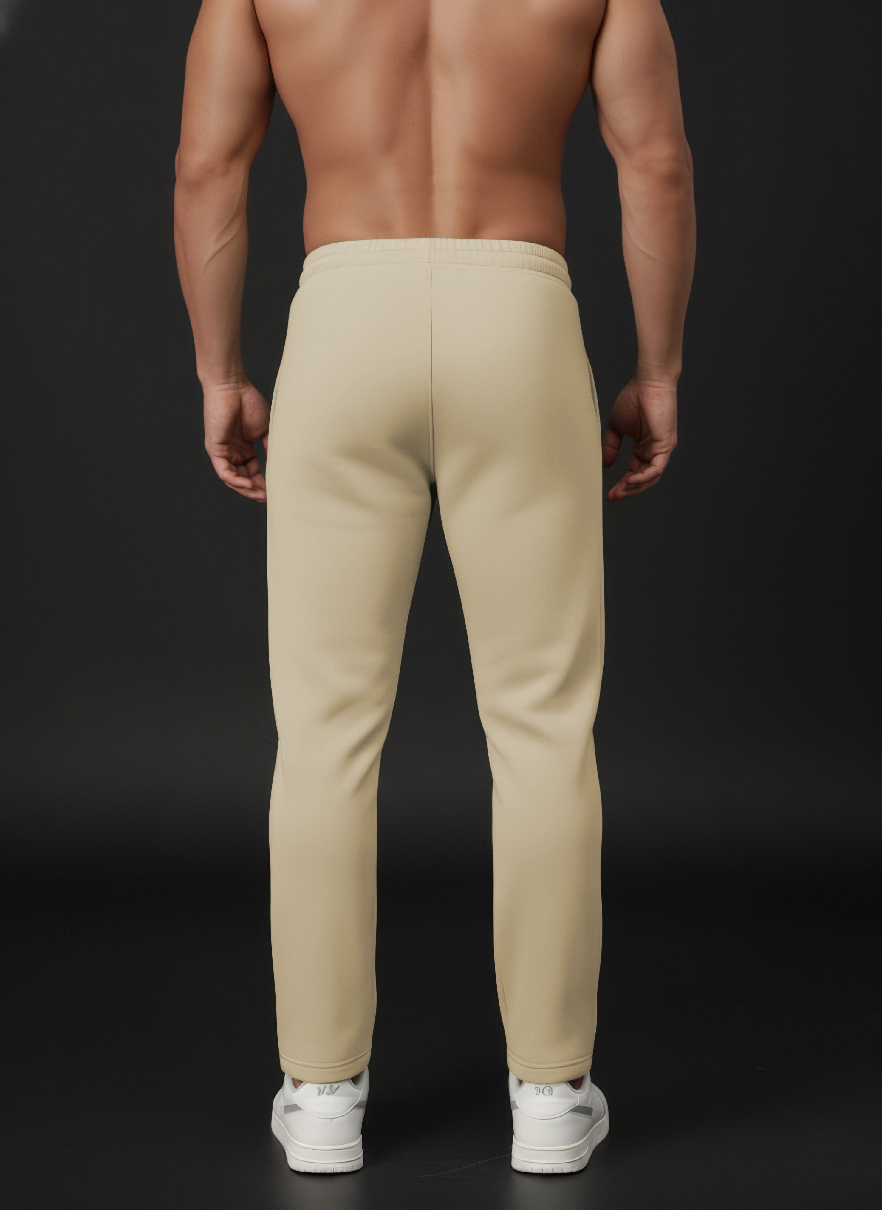 Endeavour Wear Men Winter Fleece Straight Fit Sand Brown Track Pants