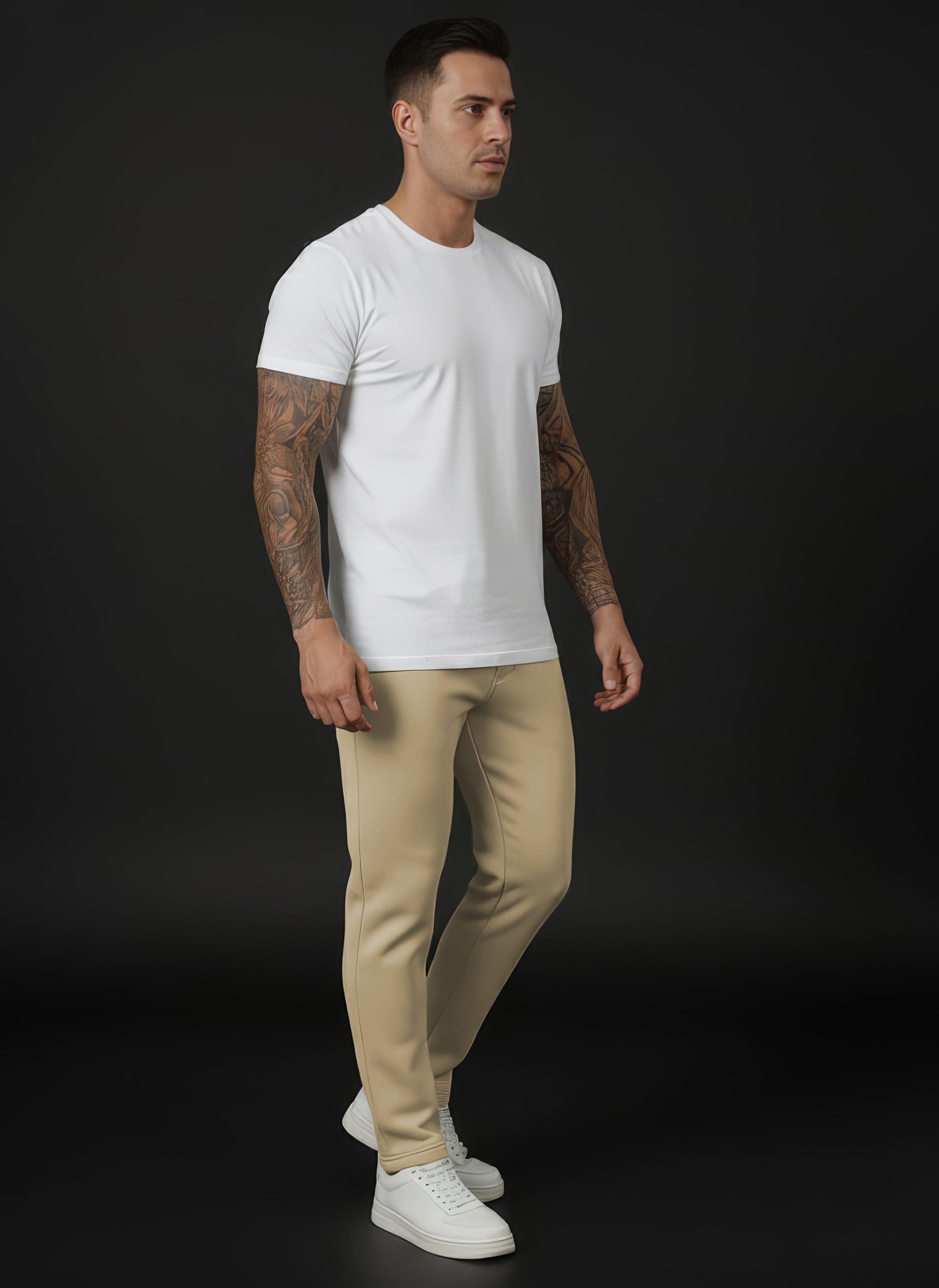 Endeavour Wear Men Winter Fleece Straight Fit Sand Brown Track Pants