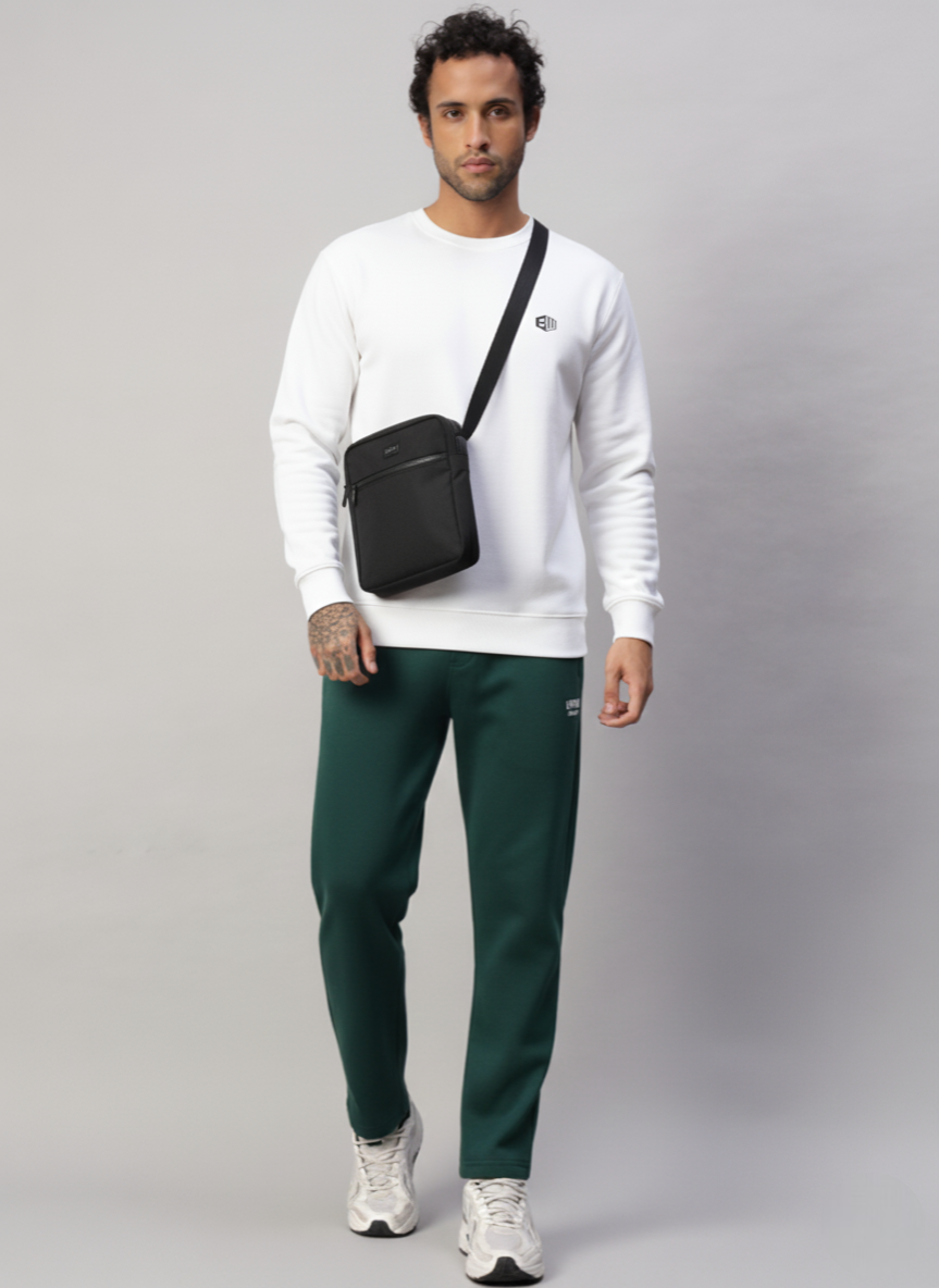 Endeavour Wear Men Winter Fleece Straight Fit Teal Green Track Pants